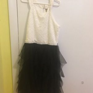 Black and white dress